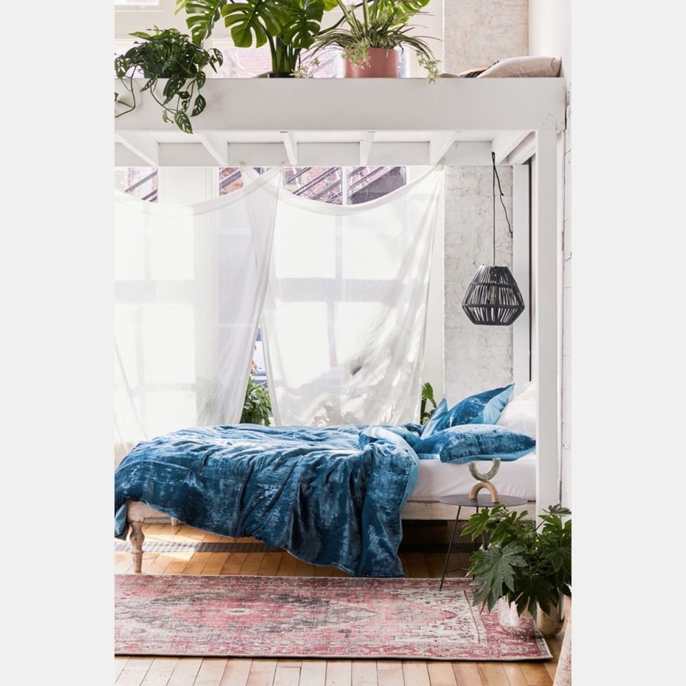 Urban Outfitters Skye Velvet Duvet Cover
